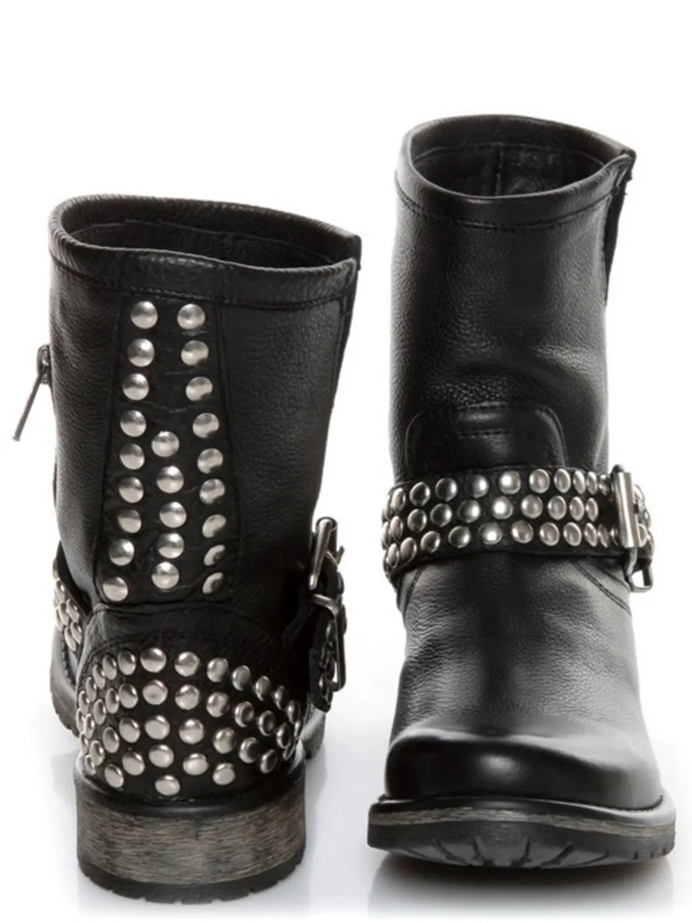 {Steve Madden} Fraankie Leather Studded Ankle Boots